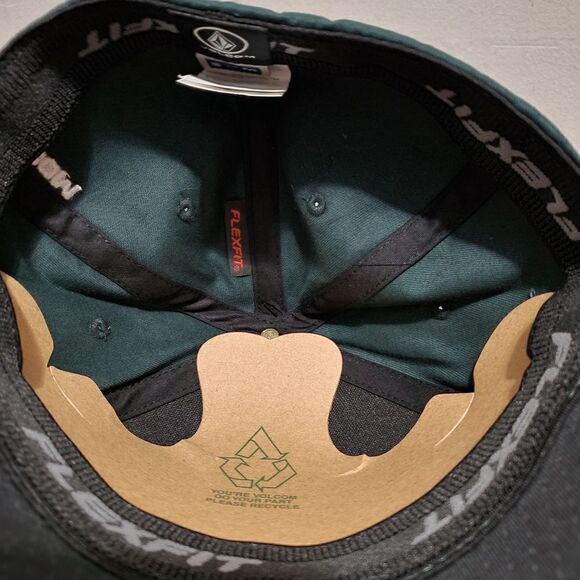 Volcom Mens Full Stone Cedar Green Flexfit Hat Clothing Apparel Snowboarding NWT - Picture 7 of 10